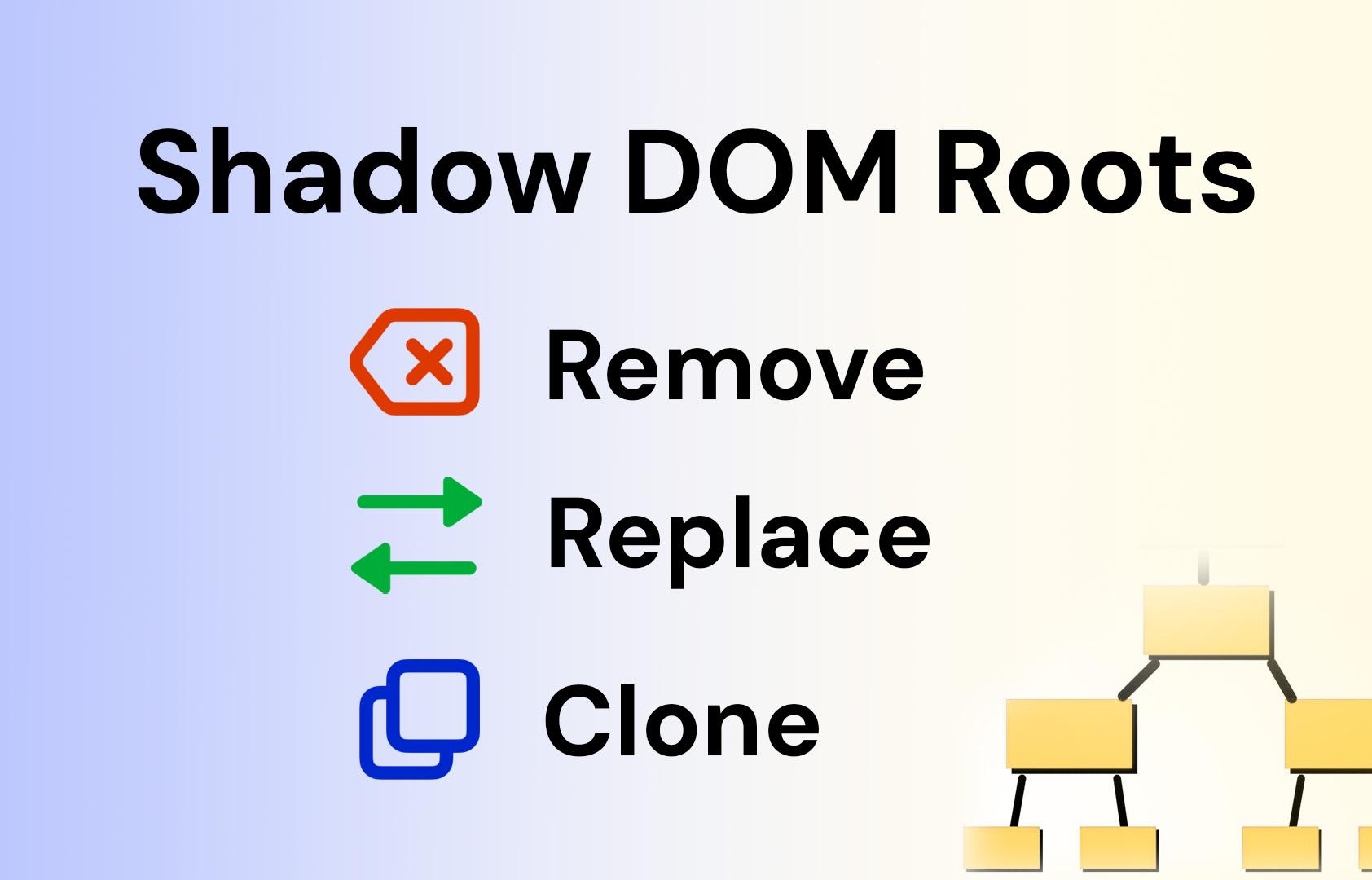 How to Actually Remove, Replace, or Clone Shadow DOM Roots