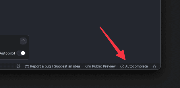 Kiro Auto Complete