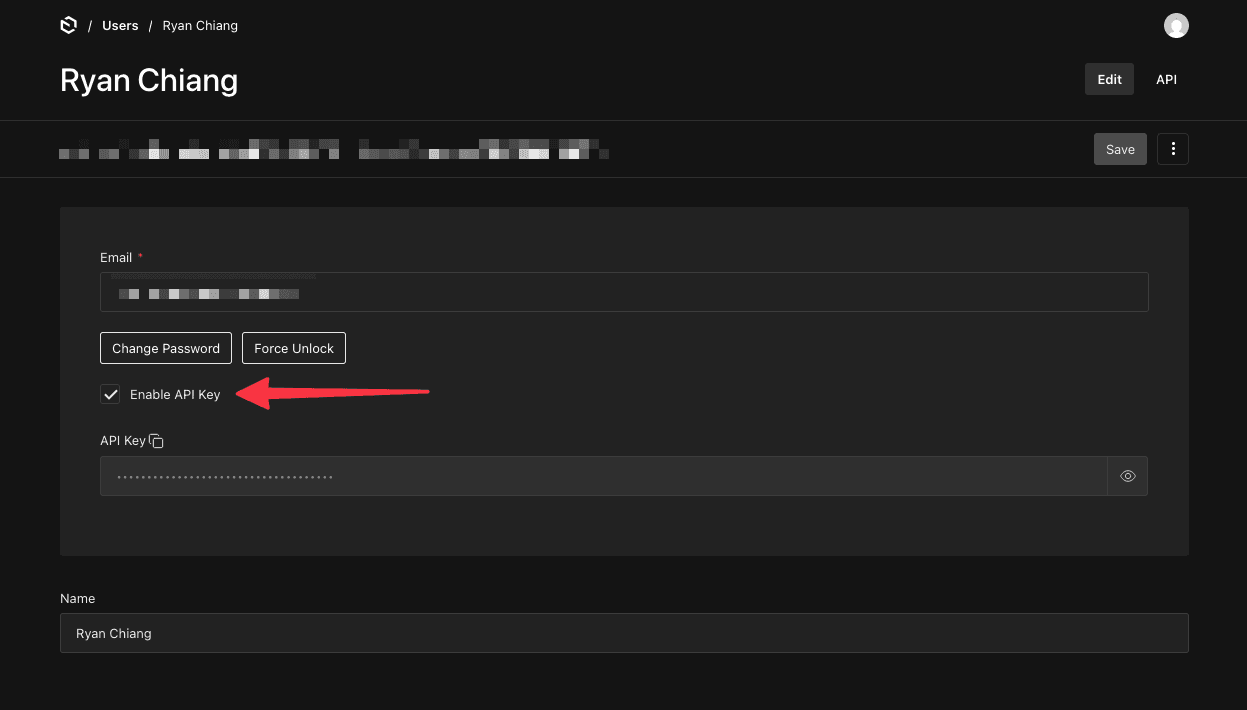 Enable API Key